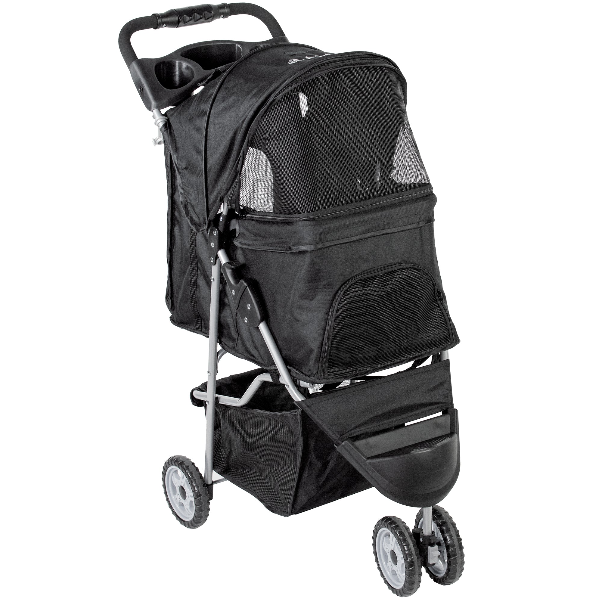 Three Wheel Pet Stroller – VIVO desk solutions, screen mounting