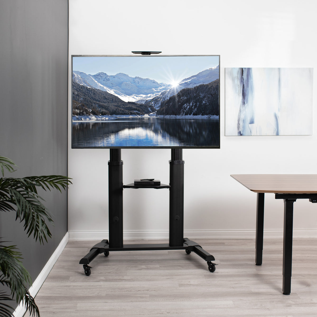 Tv Mount Riser Extra Large Desk Riser with Triple Monitor Mount - 21.5