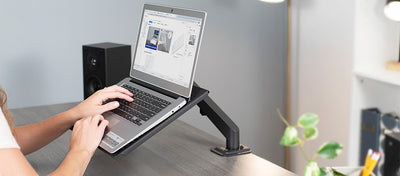 Laptop desk mount