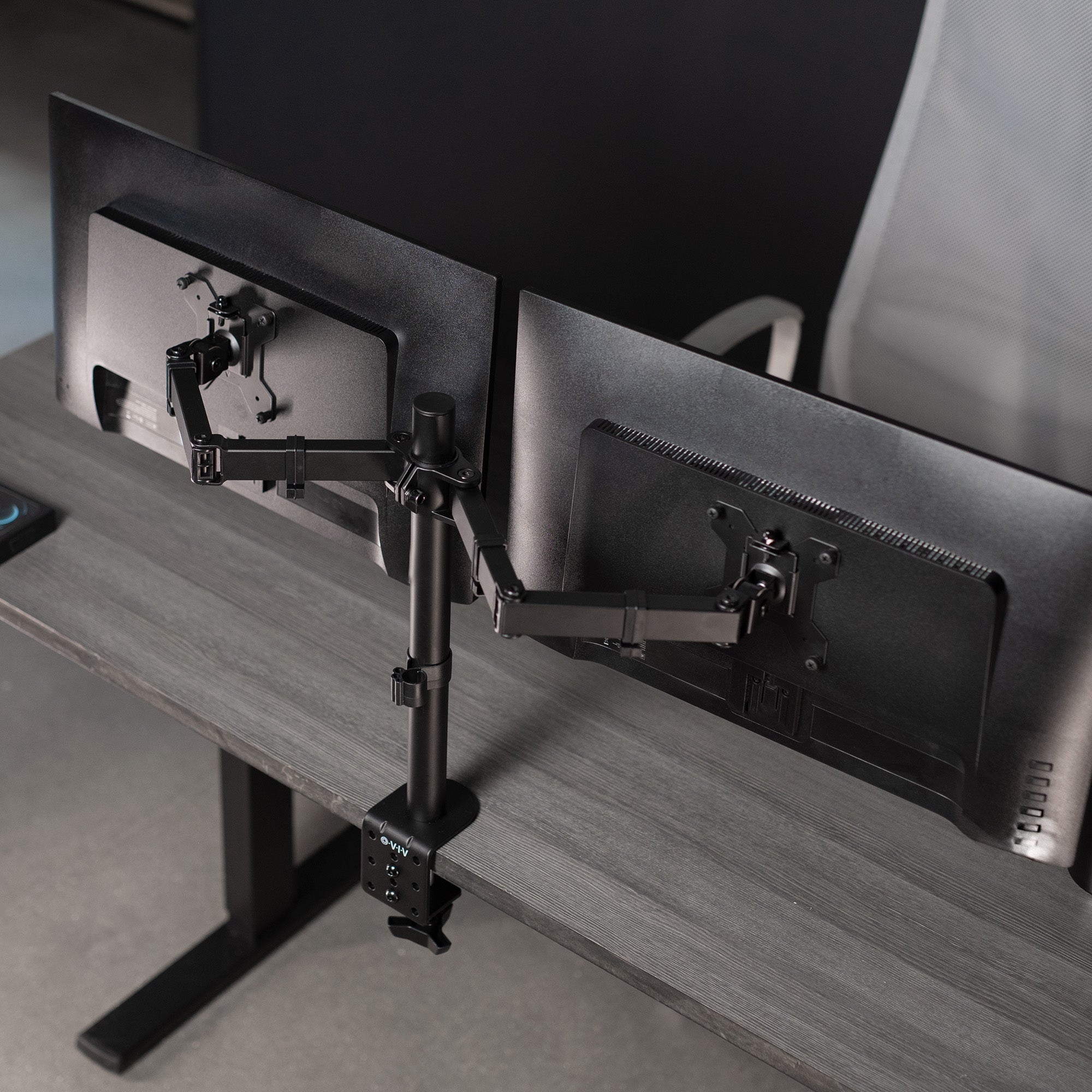 VIVO Steel Dual Monitor Desk Mount – VIVO - desk solutions, screen