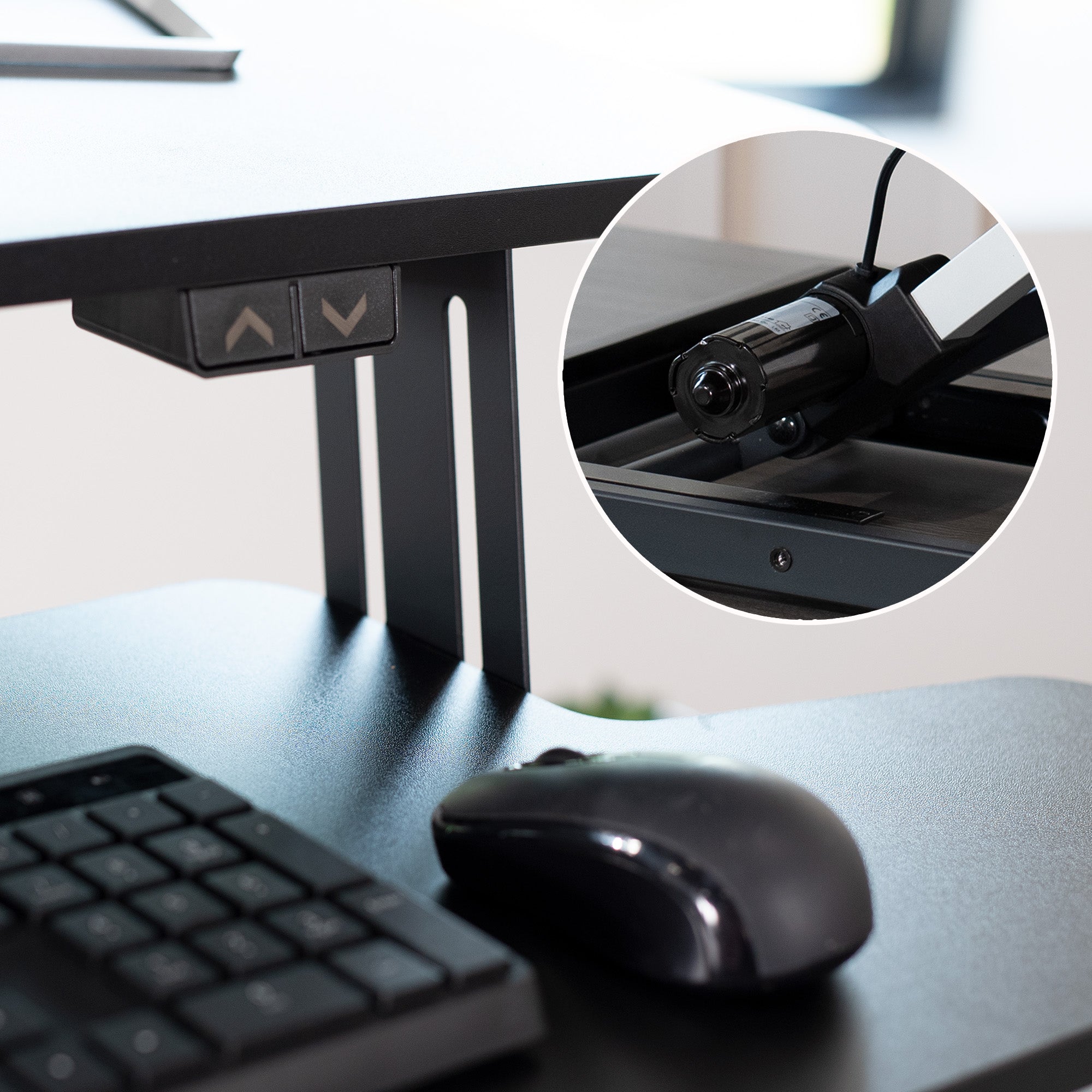 Black Electric Desk Riser – VIVO - desk solutions, screen mounting, and ...