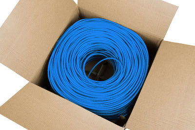 Blue 250ft Cat6 Full Copper Indoor Ethernet Cable