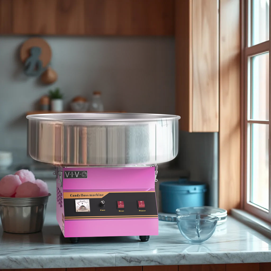 Pink Electric Commercial Cotton Candy Machine