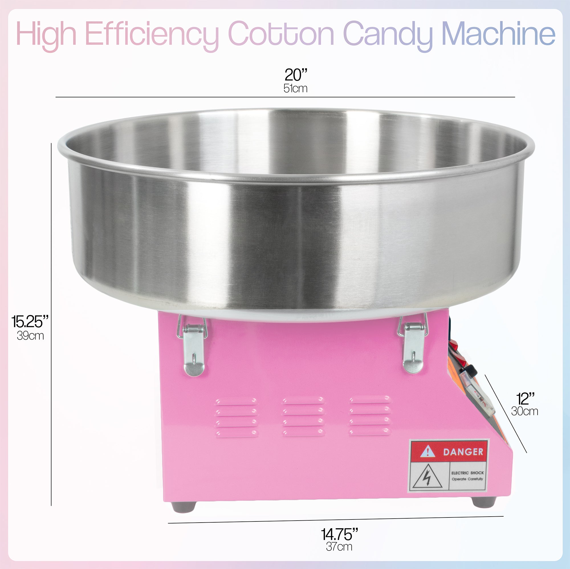 West Bend 500W Cotton Candy Machine (Model CC18177) – Electric Spinner With 6 Cones, Red – *Read Info*
