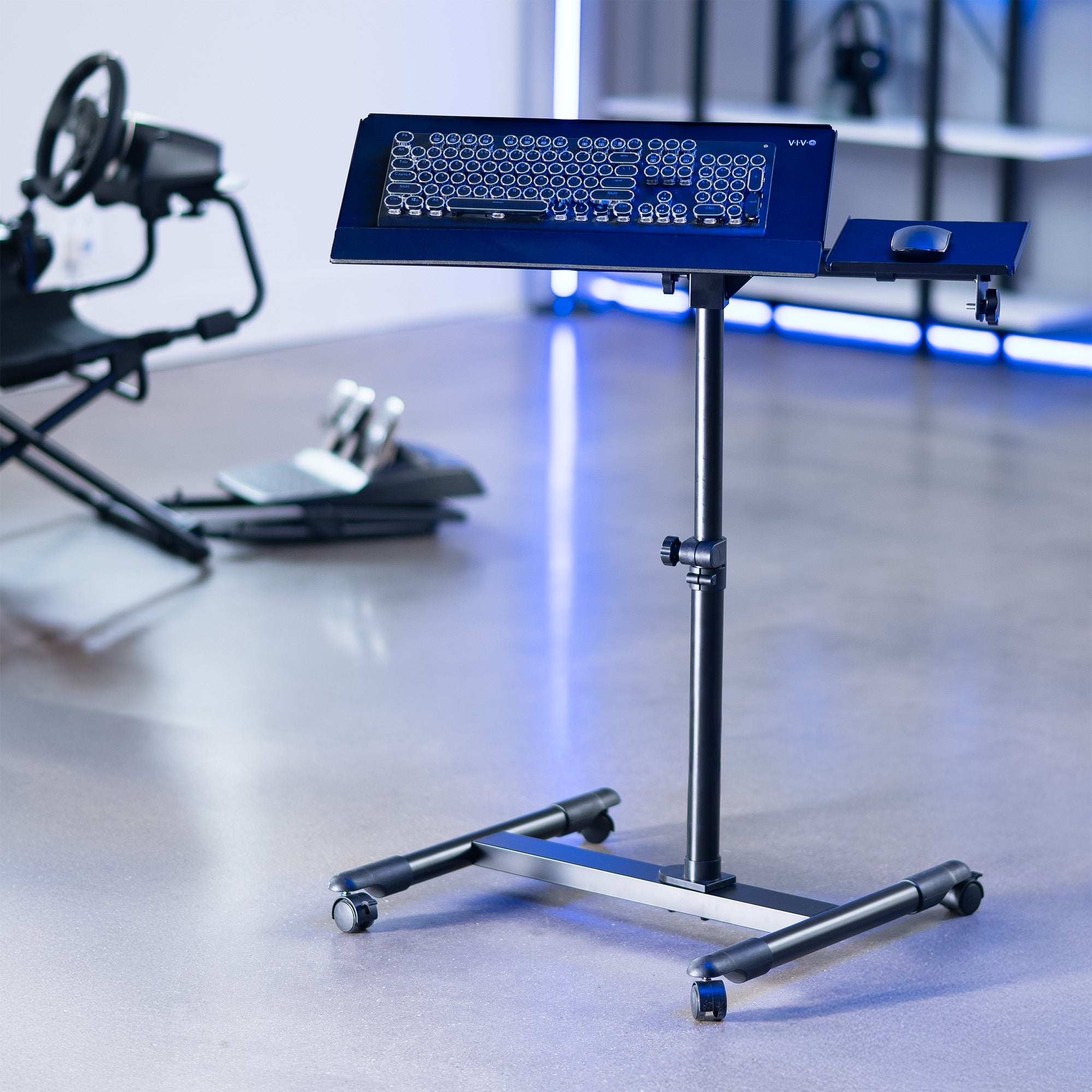 Freestanding Keyboard Tray Cart