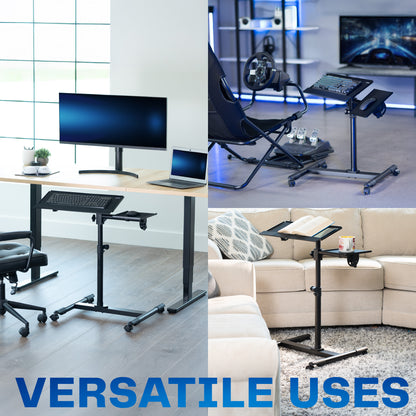 Freestanding Keyboard Tray Cart