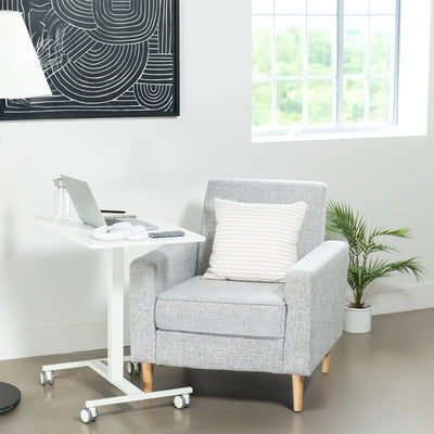 Mobile Pneumatic Lift Height Adjustable Workstation Cart