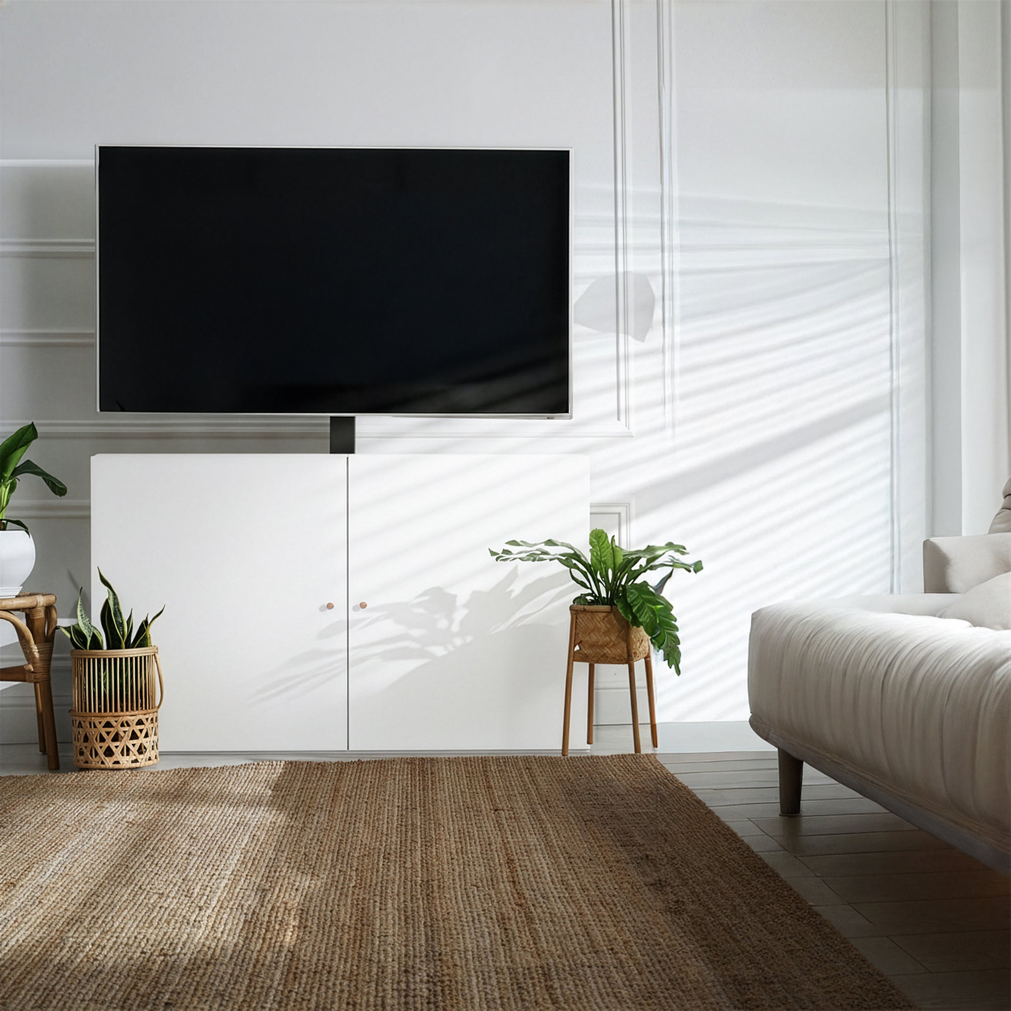 TV Lift Cabinet with Motorized Stand - 32