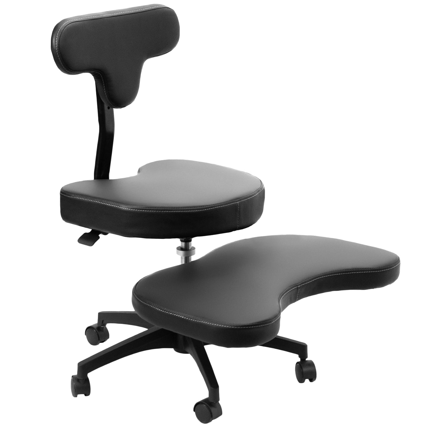 Cross Legged Chair with Wheels – VIVO - desk solutions, screen mounting ...