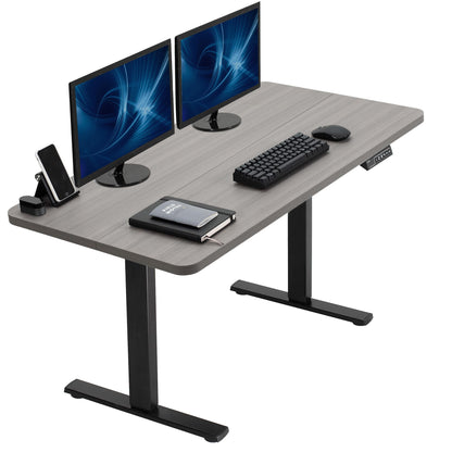 1B Split Top Series - Single Motor Electric Desk with Push Button Memory Controller