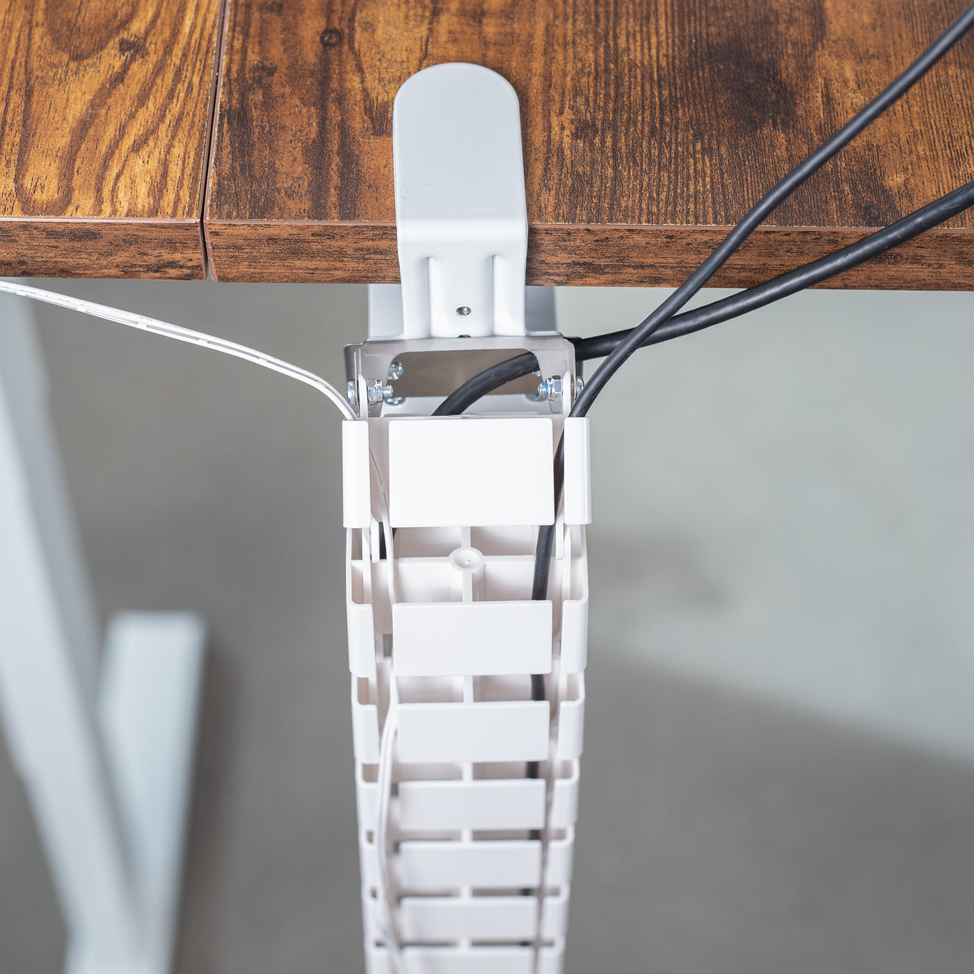 Clamp-on Under Desk Mesh Cable Management – VIVO - desk solutions