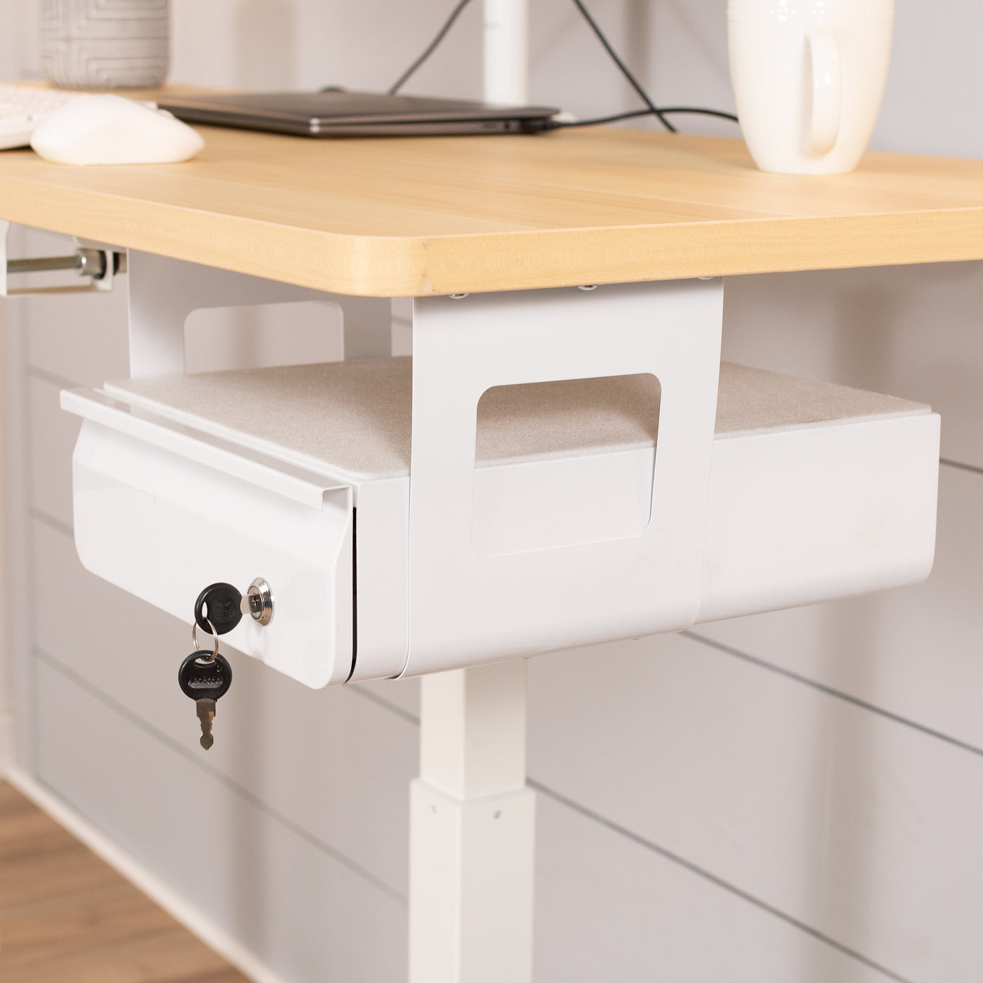 Secure Under Desk Mounted Pull-Out Drawer