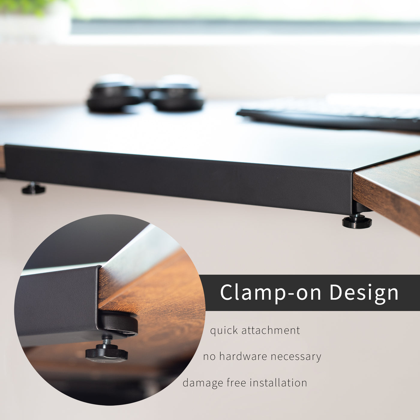 Clamp-on Desk Corner Connector – VIVO - desk solutions, screen mounting ...