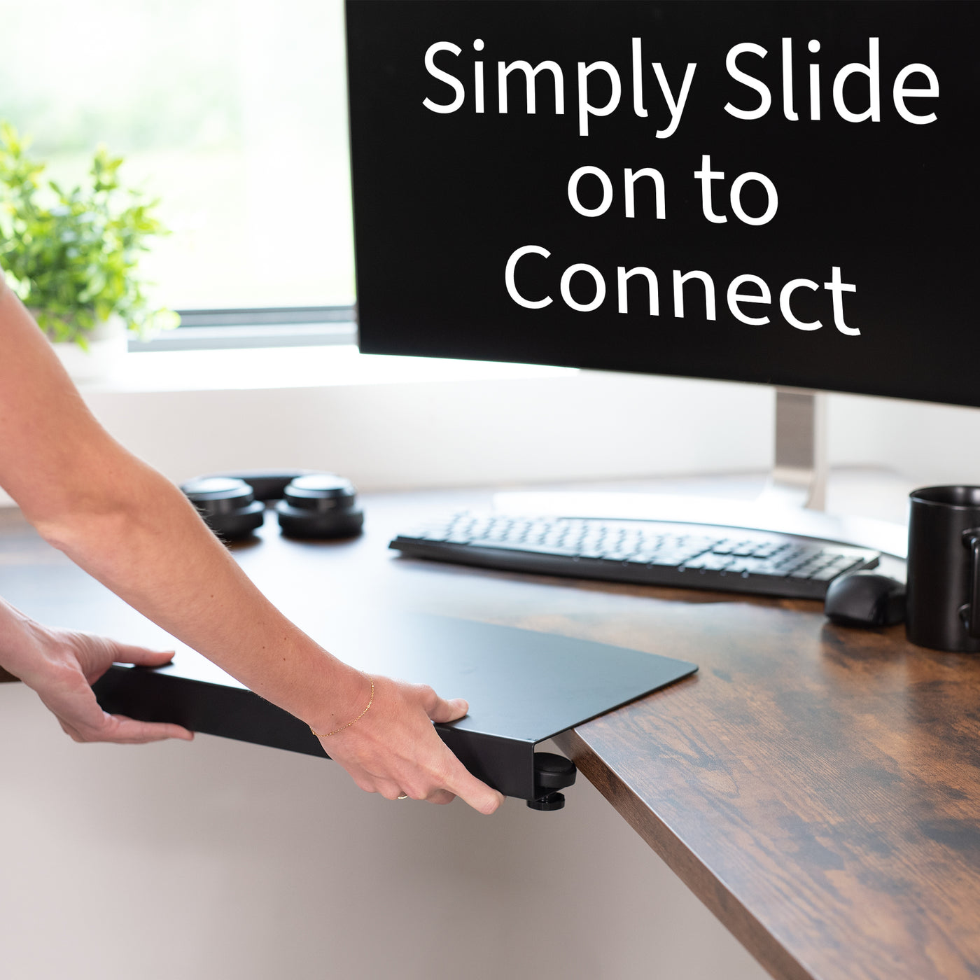 Clamp-on Desk Corner Connector – VIVO - desk solutions, screen mounting ...