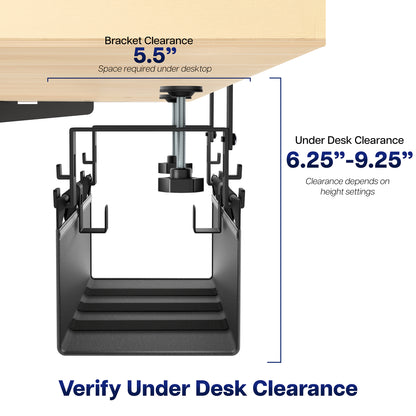 Clamp-on Fabric Cable Management Tray