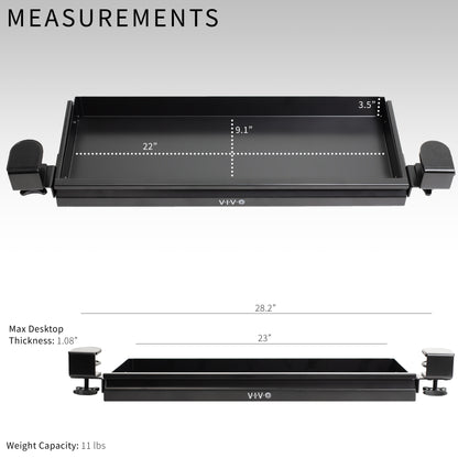 Shallow Clamp-on Desk Drawer