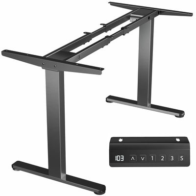 Motorized standing desk frame for raising your table top to a sitting or standing position.