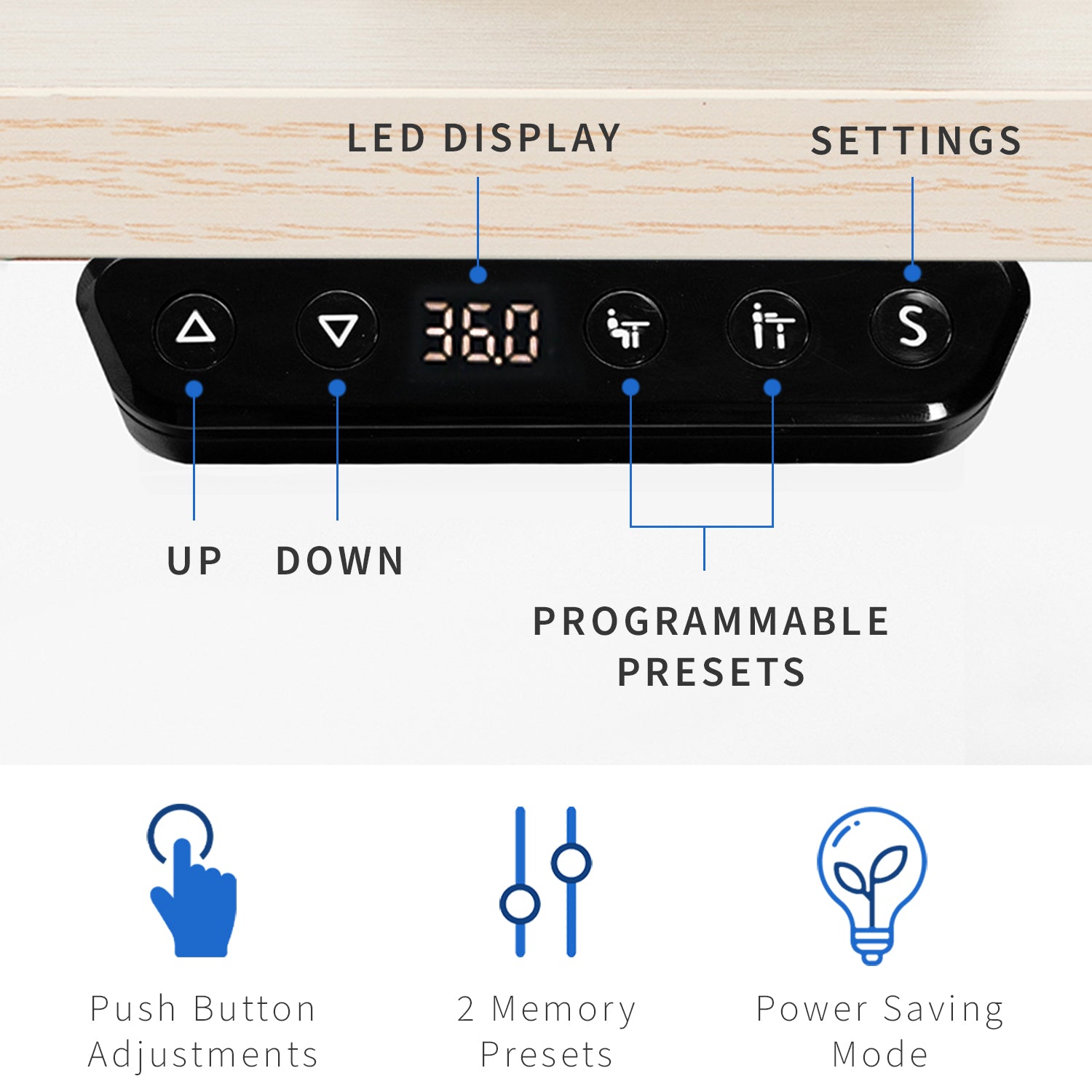 47" x 24" Electric Desk