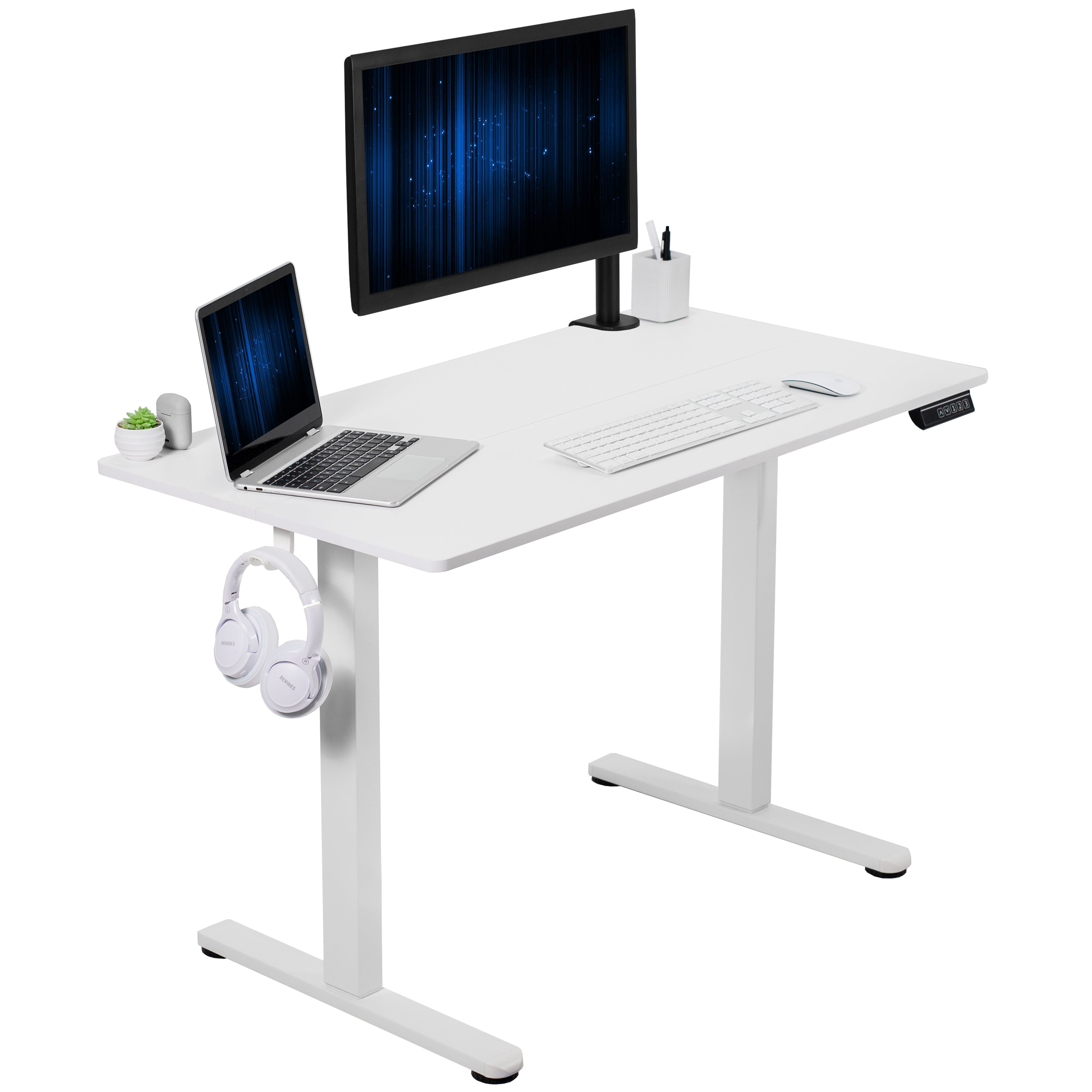 Electric 44" x 24" Sit Stand Desk Workstation