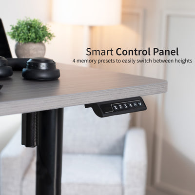 Smart control panel with four programmable presets and a power-saving mode.