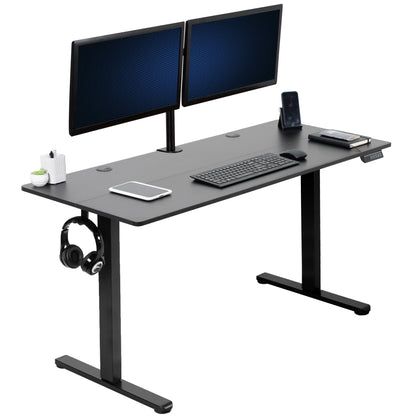 55" x 24" Electric Sit Stand Desk, Height Adjustable Workstation