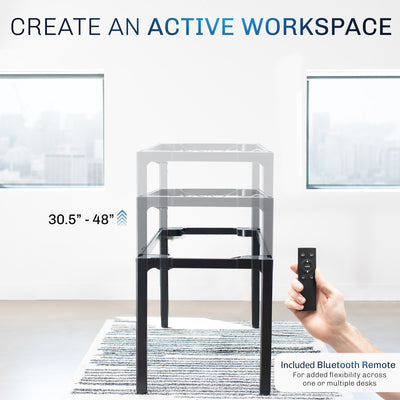 Premium Electric 4-Leg Quad Motor Desk Frame