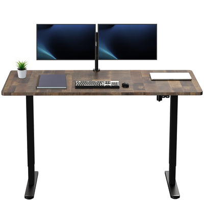 60 x 30 inch electric desk featuring easy height adjustment with the simple 2-button controller