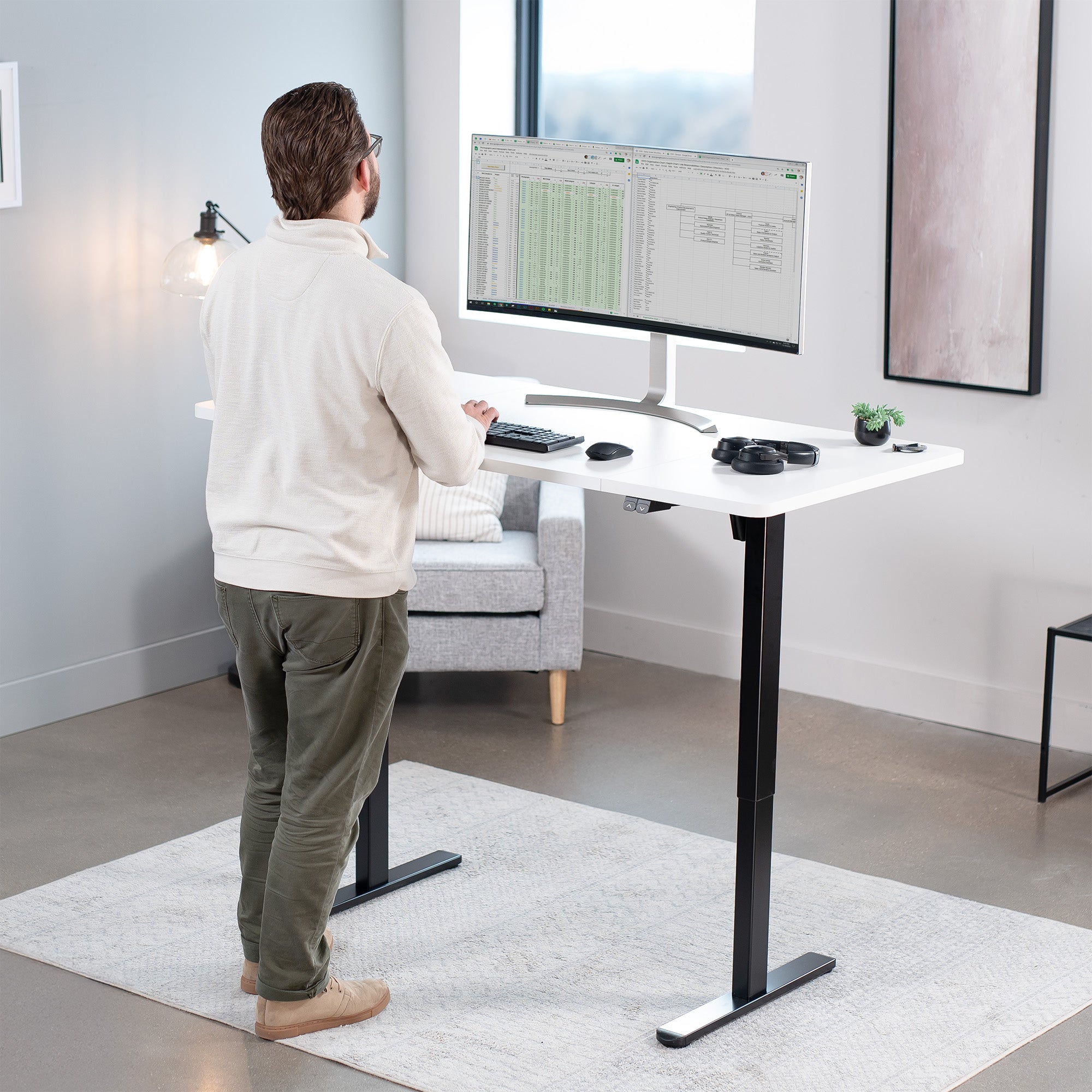 60" x 30" Height Adjustable Electric Desk