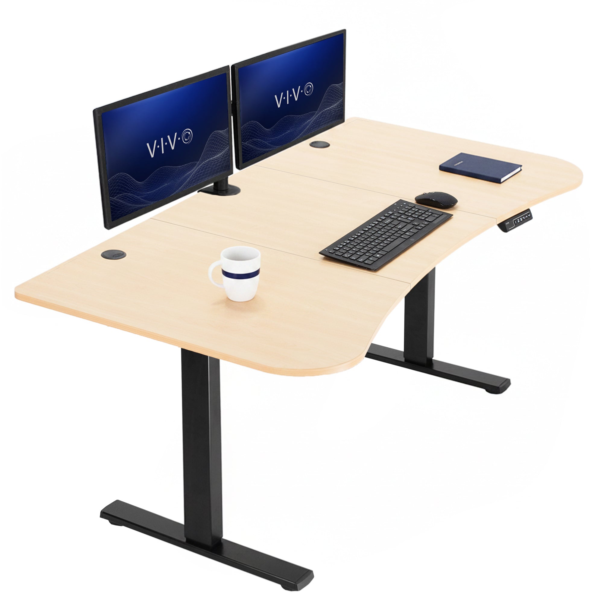 Sturdy, electric sit to stand height adjustable desk
