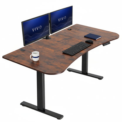 Sturdy, electric sit to stand height adjustable desk