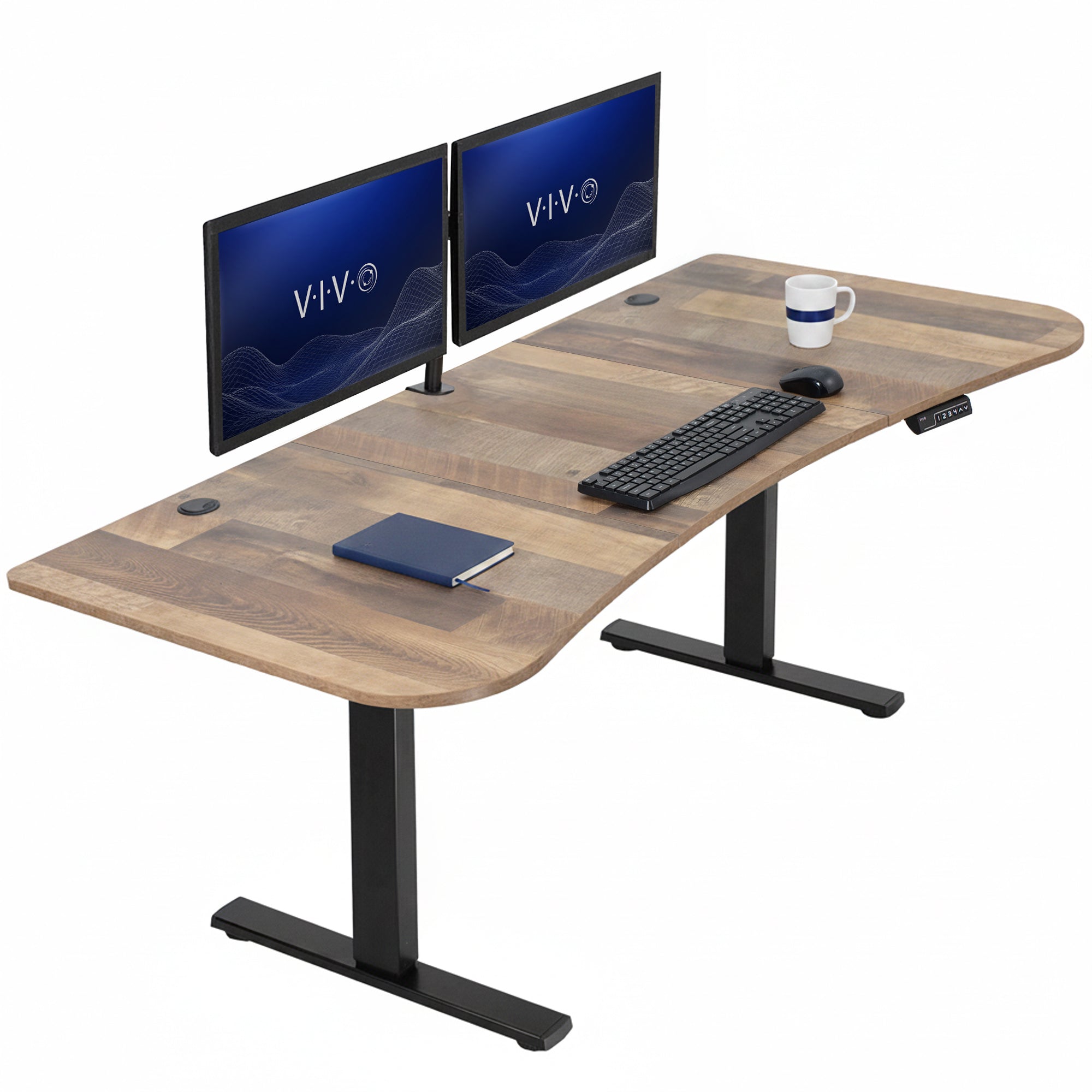 Sturdy, electric sit to stand height adjustable desk