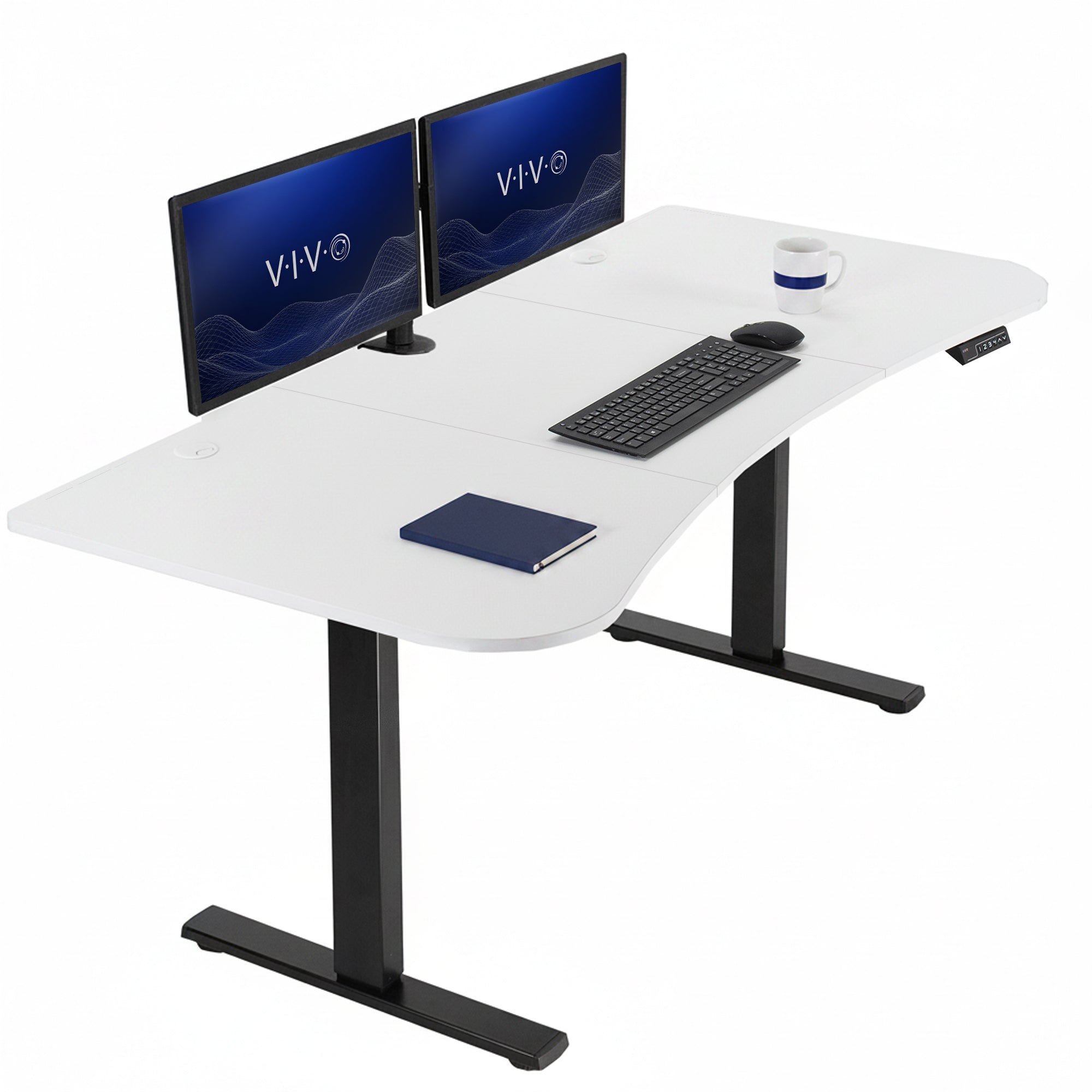 Sturdy, electric sit to stand height adjustable desk