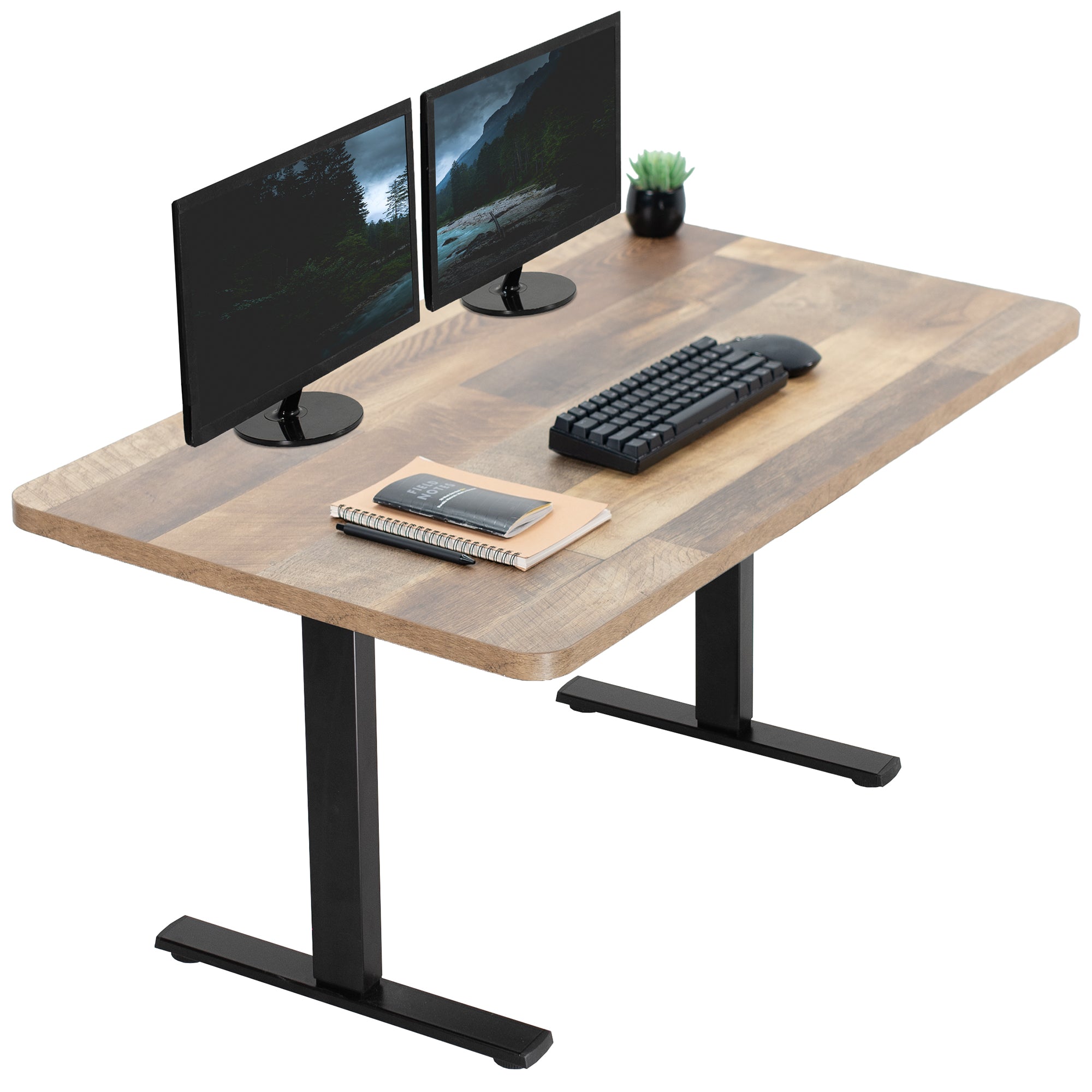 1B Series - Single Motor Electric Desk with Push Button Memory Controller