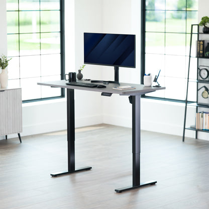 1B Solid Top Series - Single Motor Electric Desk with Push Button Memory Controller