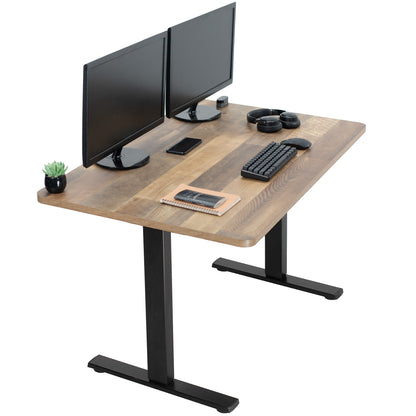 1B Series - Single Motor Electric Desk with Push Button Memory Controller