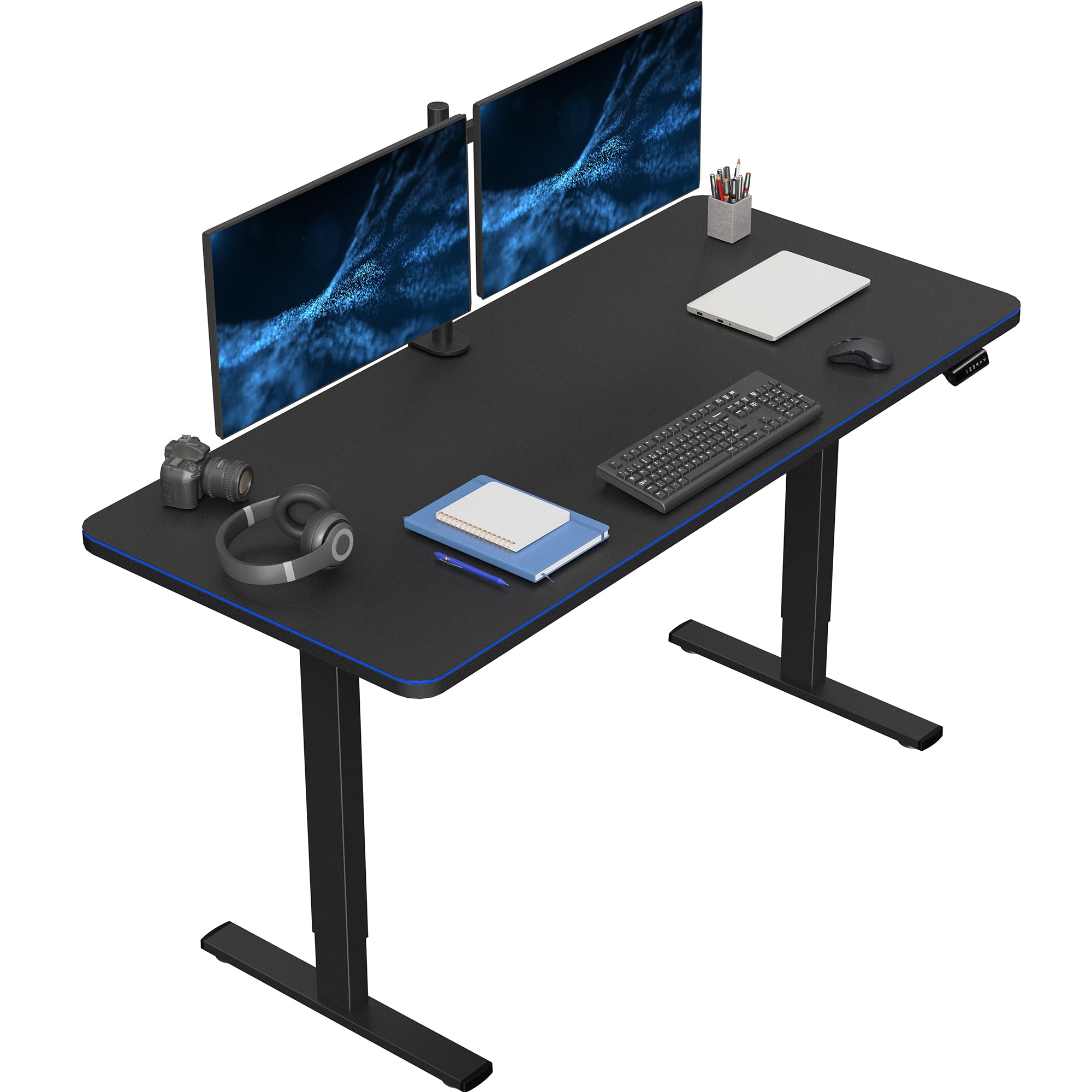 1B Solid Top Series - Single Motor Electric Desk with Push Button