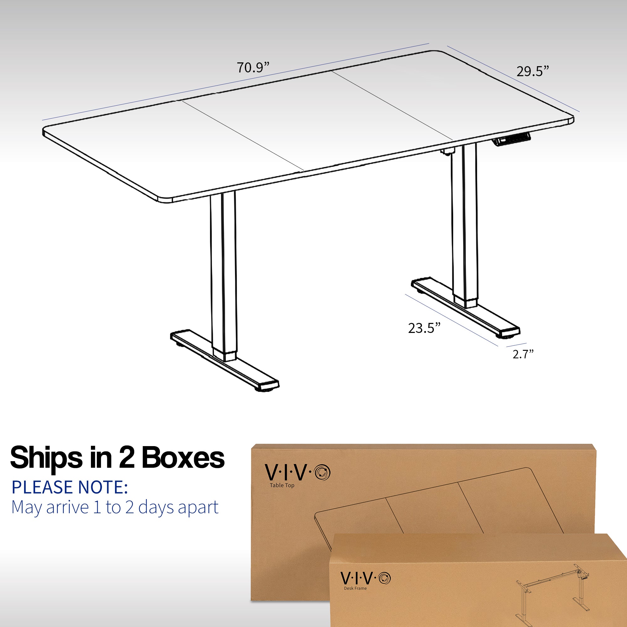 Dimensions, Ships in 2 boxes, please note boxes may arrive 1 to 2 days apart