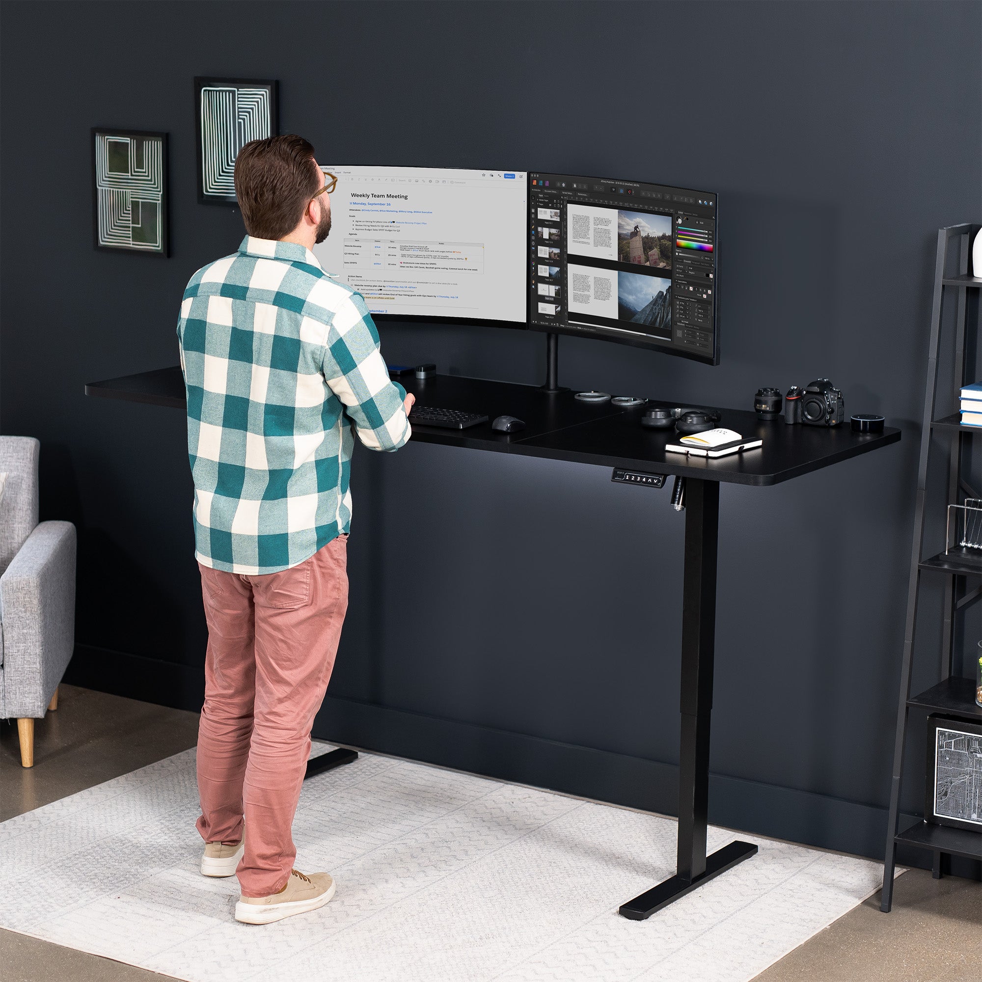 83" x 30" Electric Dual Motor Desk