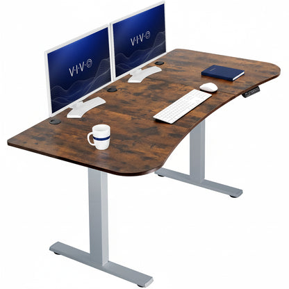Sturdy, electric sit to stand height adjustable desk
