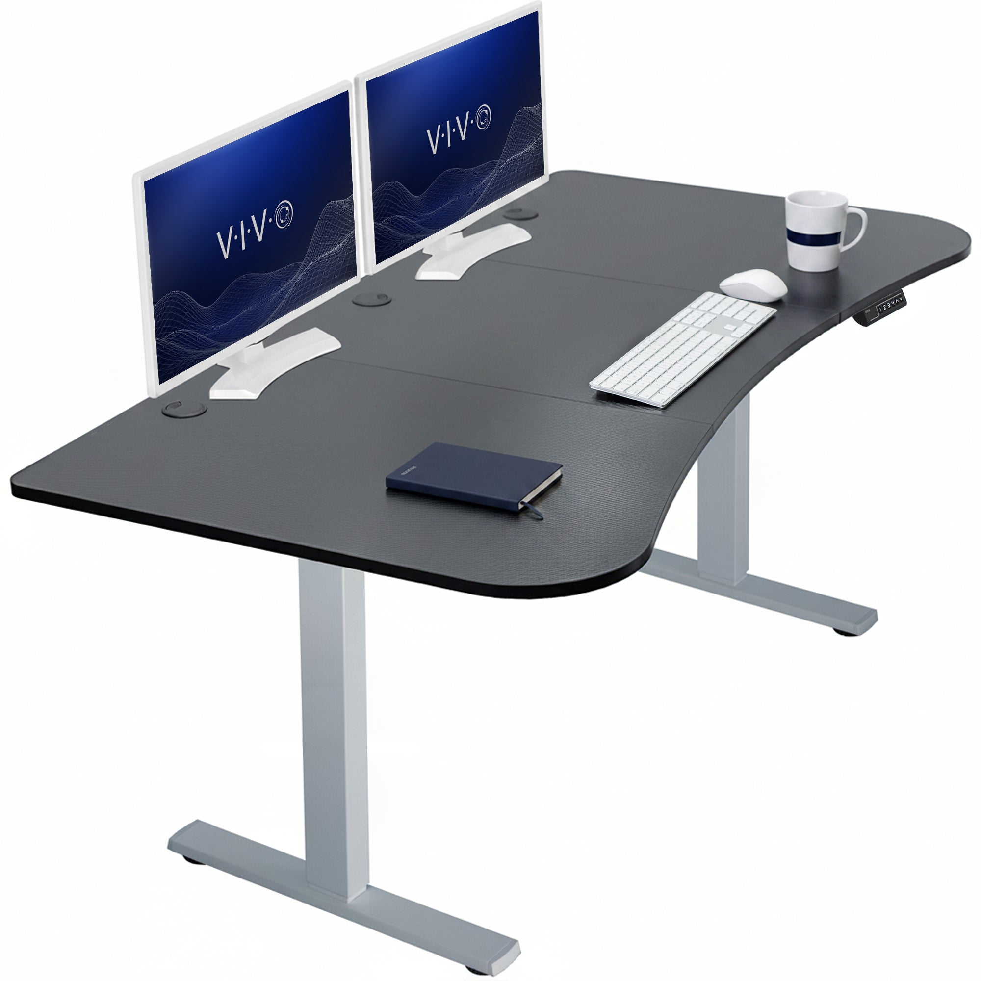 Sturdy, electric sit to stand height adjustable desk