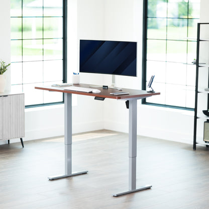 1B Solid Top Series - Single Motor Electric Desk with Push Button Memory Controller