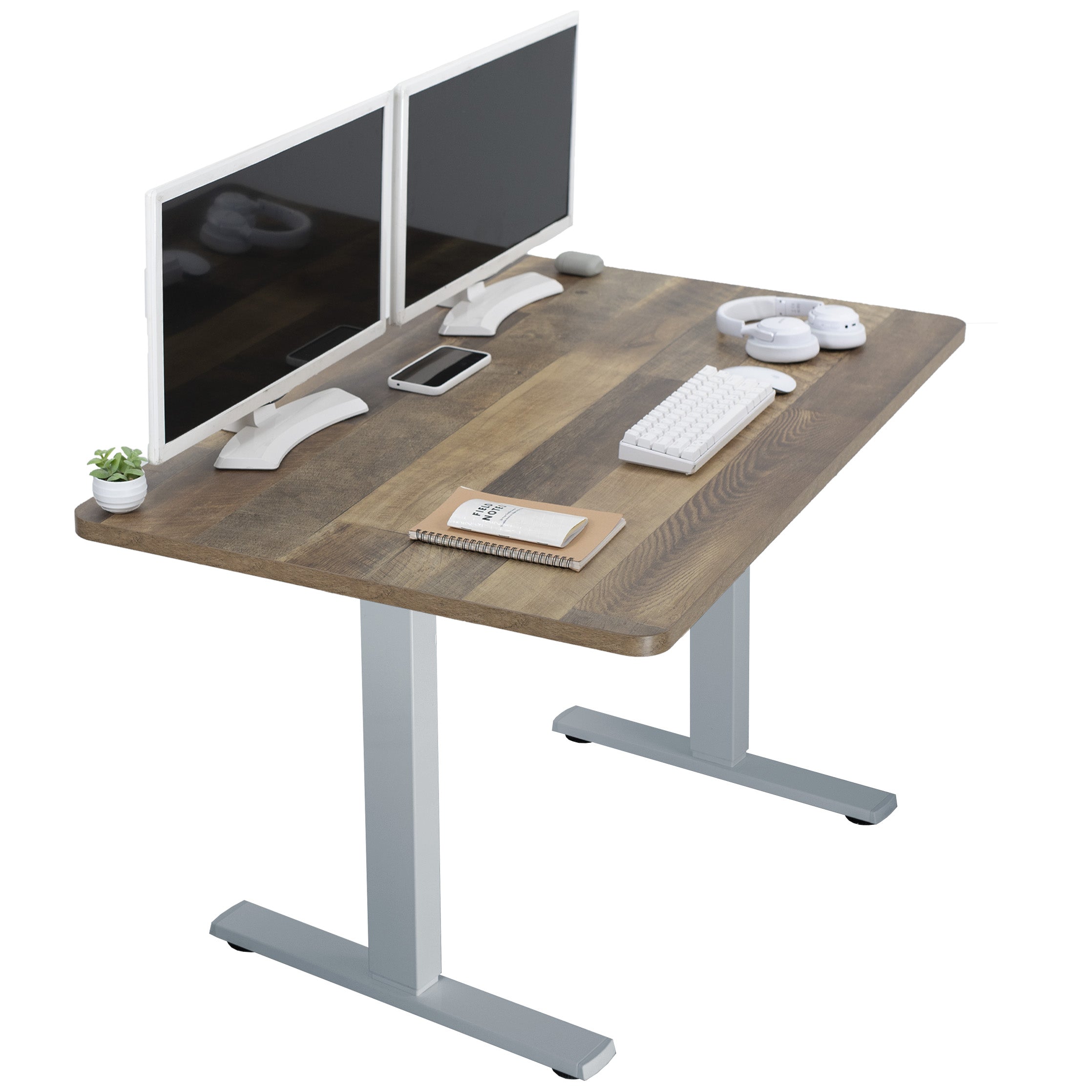 1B Series - Single Motor Electric Desk with Push Button Memory Controller