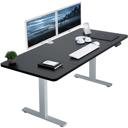 1B Series - Single Motor Electric Desk with Push Button Memory Controller