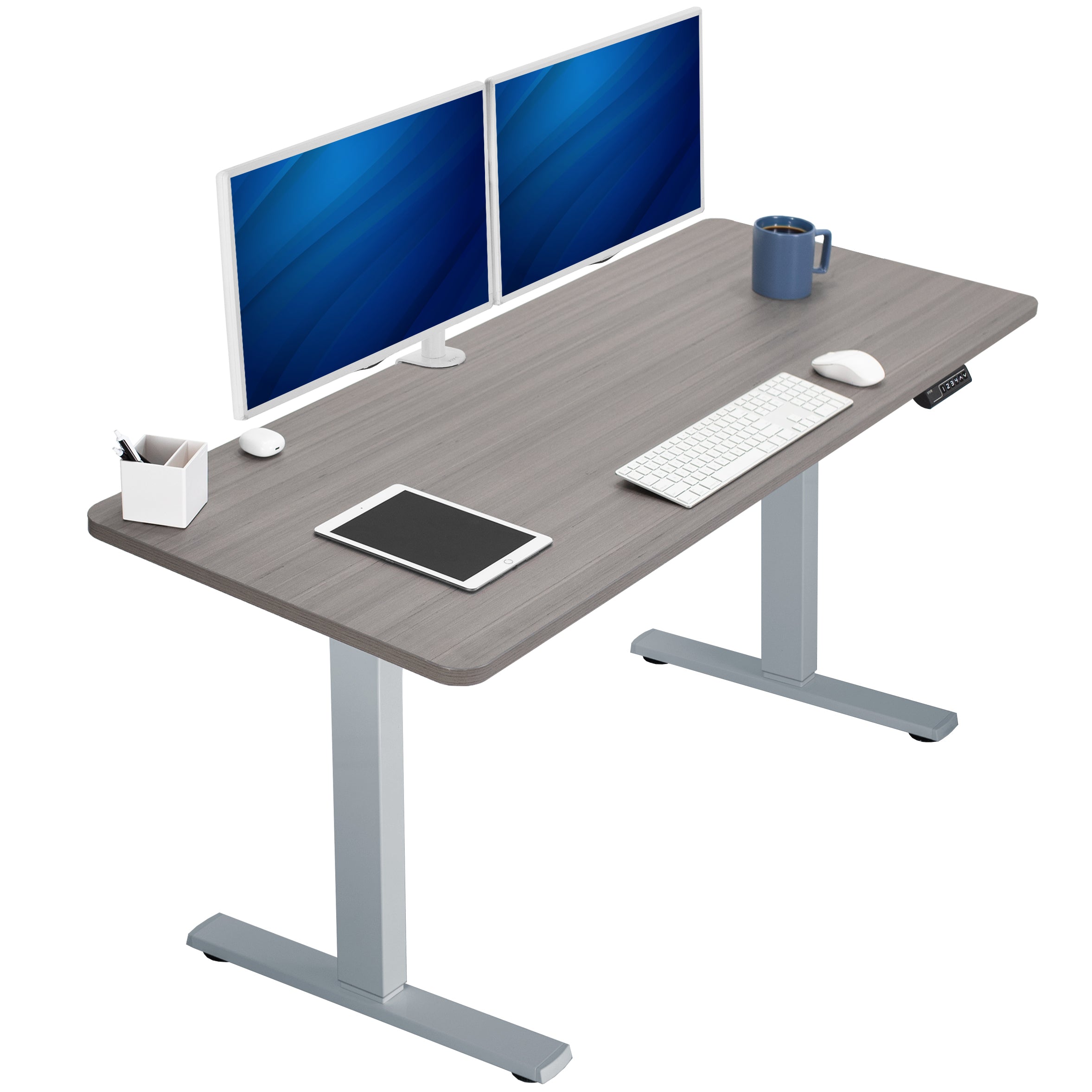 VERNE ベルン VST MAESTRO SYSTEM TABLE Ver.1 1B Solid Top Series - Single Motor Electric Desk with Push Button