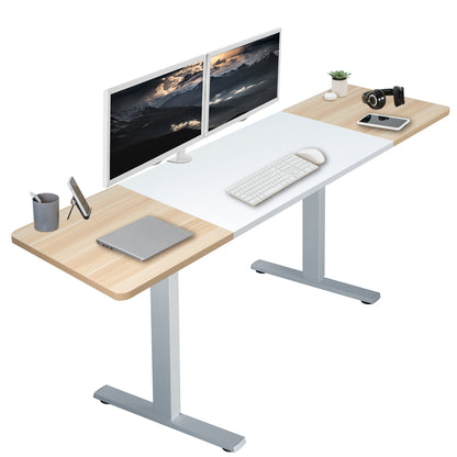 Large sturdy sit or stand active workstation with adjustable height using smart control panel.