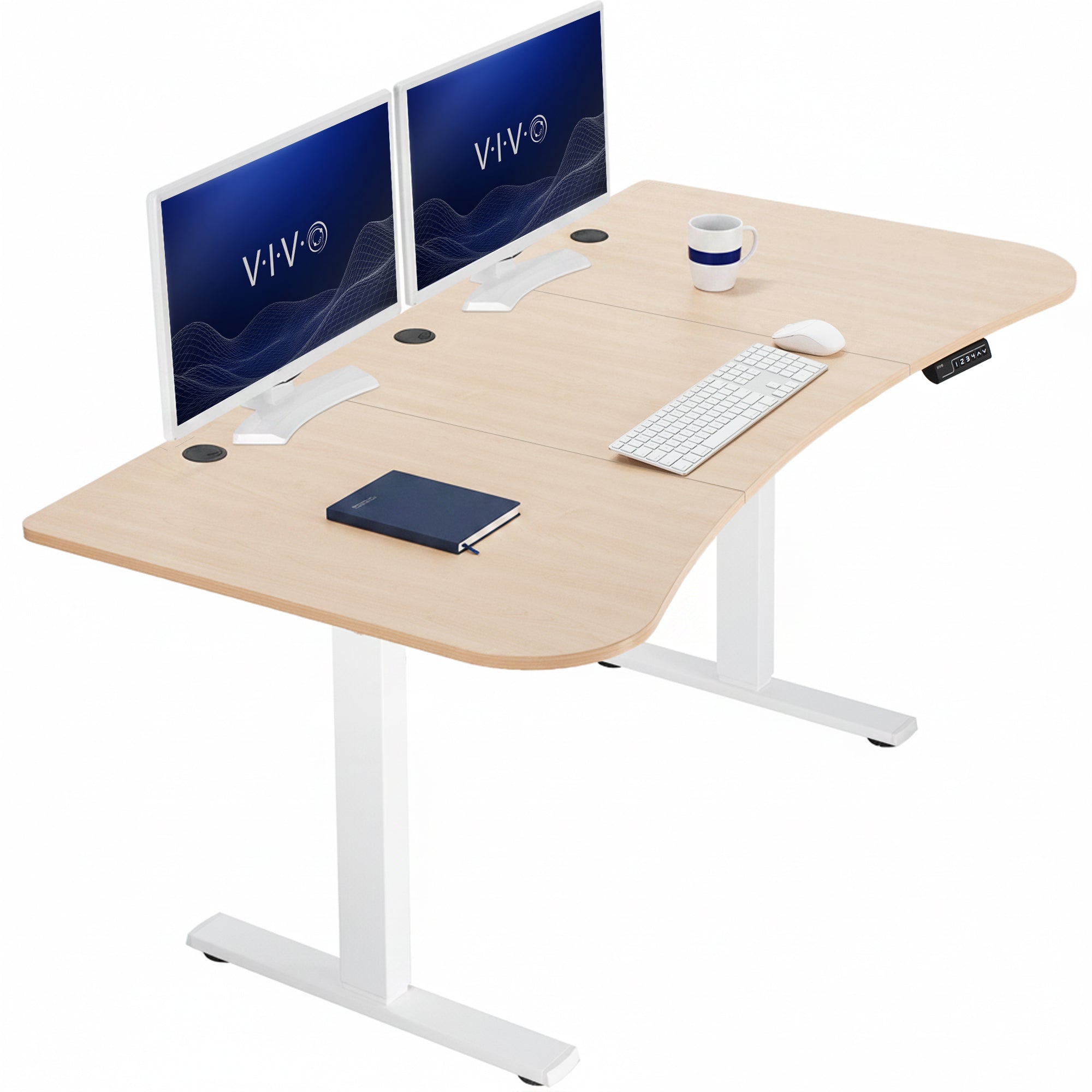 Sturdy, electric sit to stand height adjustable desk