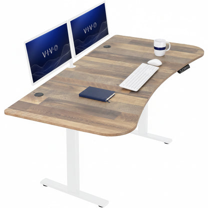 Sturdy, electric sit to stand height adjustable desk