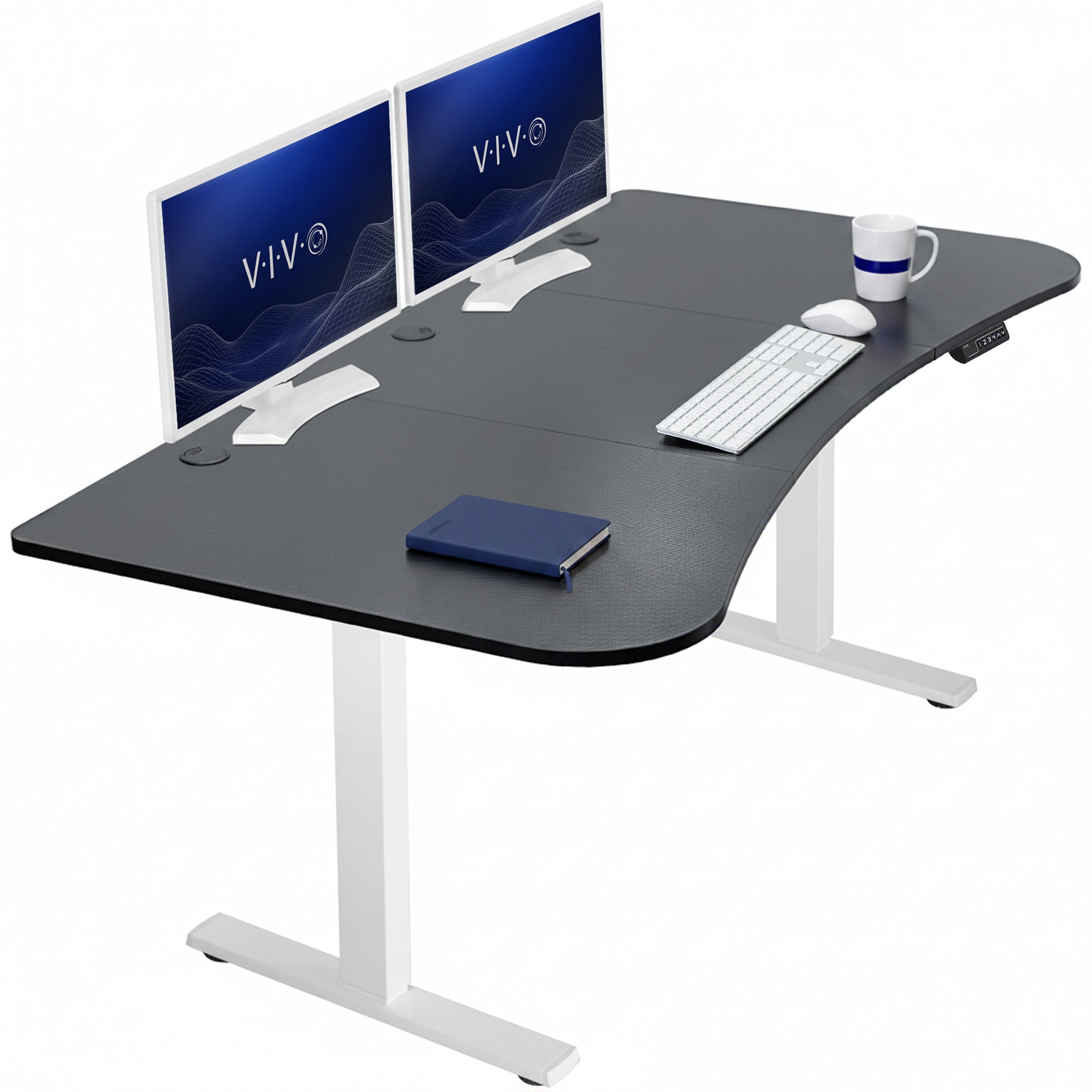 Sturdy, electric sit to stand height adjustable desk