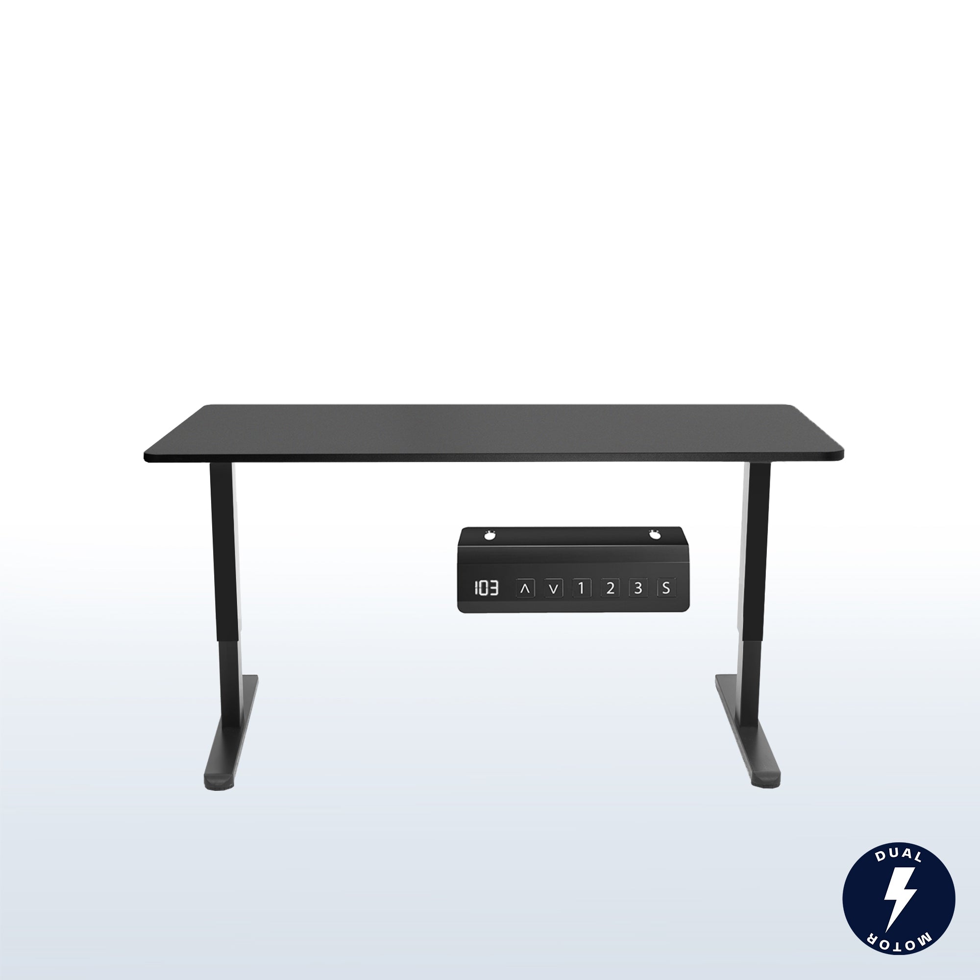 2B Solid Top Series - Dual Motor Electric Desk with Push Button Memory ...