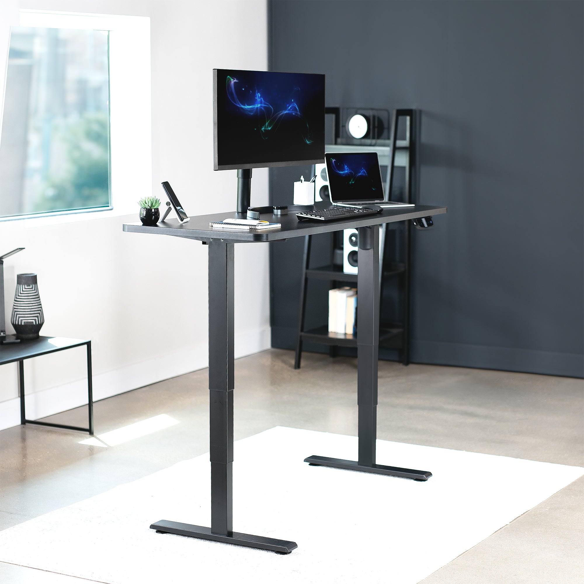 63” x 32” Electric Height Adjustable Stable Active Workstation Stand Up Desk